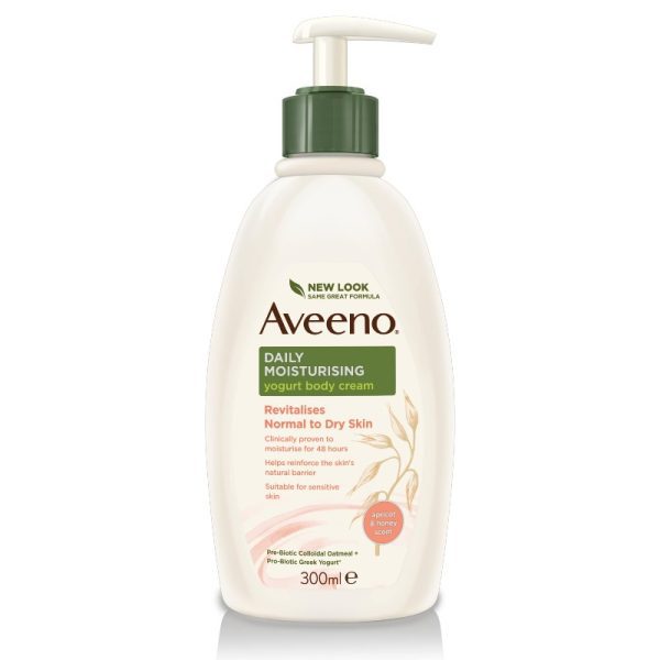 Aveeno Daily Moisturising Yogurt Body Wash Apricot & Honey 300ml