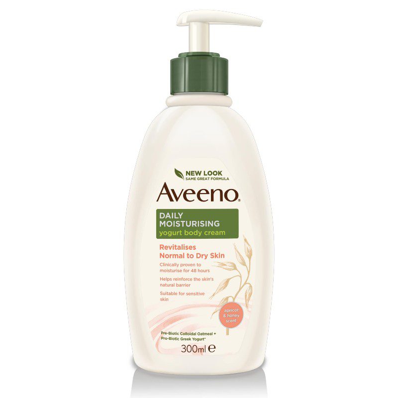 Aveeno Daily Moisturising Yogurt Body Wash Apricot & Honey 300ml ...