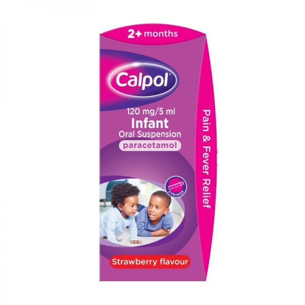 Calpol 120 mg/ 5 ml Sugar Free Infant Oral Suspension 140ml