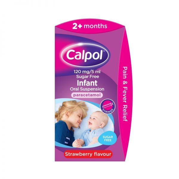 Calpol 120 mg/ 5 ml Sugar Free Infant Oral Suspension 60ml