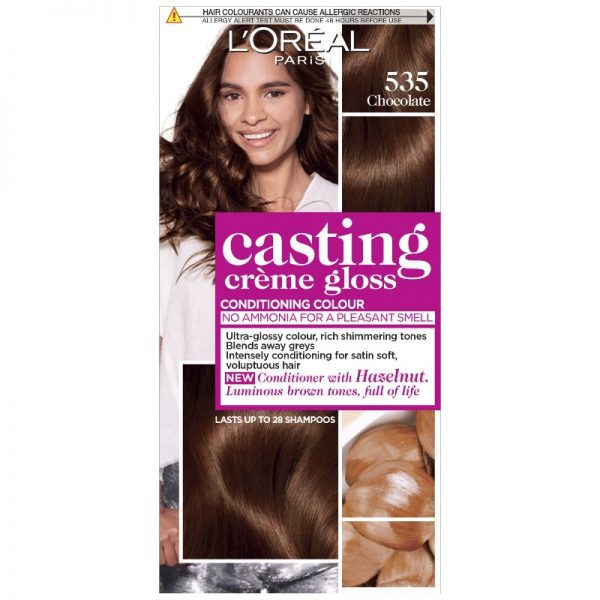 L'Oreal Casting Creme Gloss 535 Chocolate Brown Semi Permanent Hair Dye ...