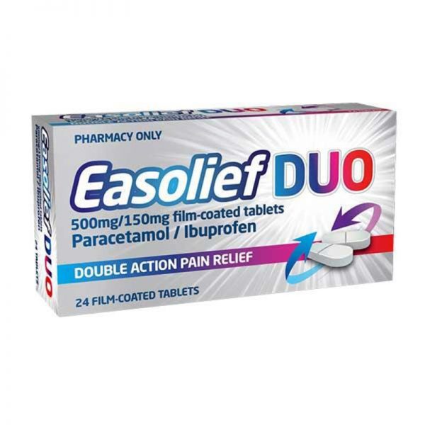 Easolief Duo 500mg/150mg Film-coated Tablets (Paracetamol/Ibuprofen)