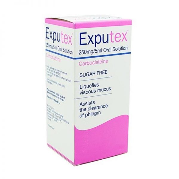 Exputex 250mg/5ml Oral Solution 300ml (Carbocisteine)