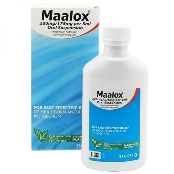 Maalox 200mg/175mg per 5ml Oral Suspension 250ml