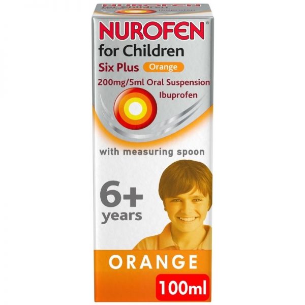 Nurofen For Children 6+ 200mg/5ml Orange 100ml (Ibuprofen)