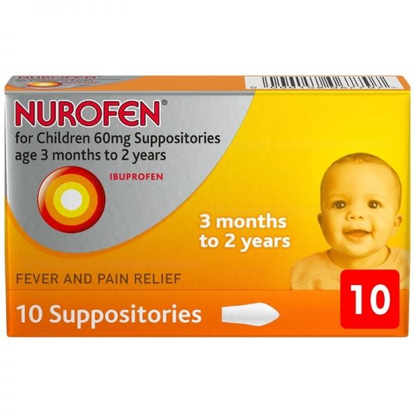 Nurofen For Children 60mg Suppositories (Ibuprofen)