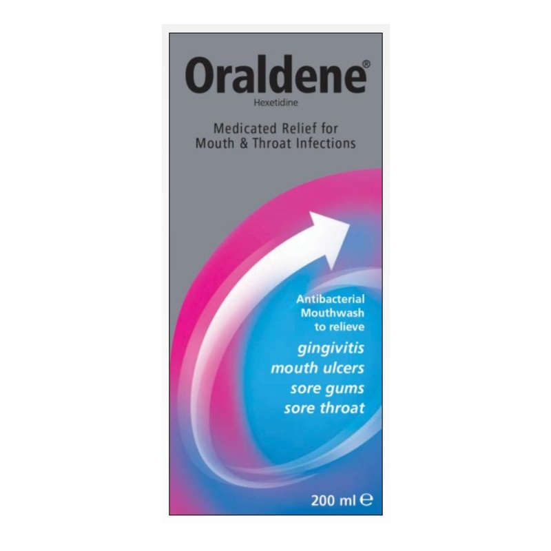 Oraldene 0.1 Gargle/Mouthwash 200ml PharmacyAnseo.ie Ireland