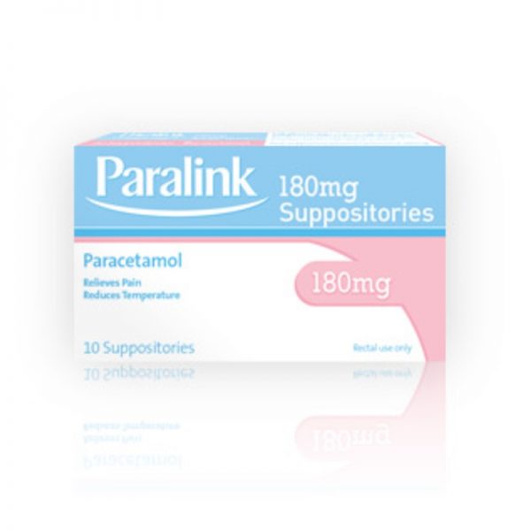 Paralink 180mg Suppositories 10 (Paracetamol)