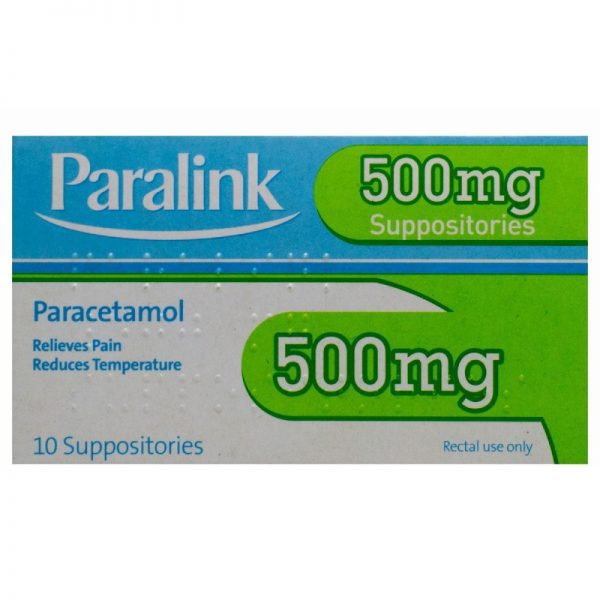 Paralink 500mg Suppositories 10 (Paracetamol)