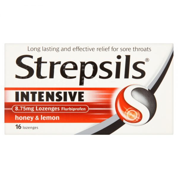 Strepsils Intensive 8.75mg Lozenges Flurbiprofen Honey & Lemon 16