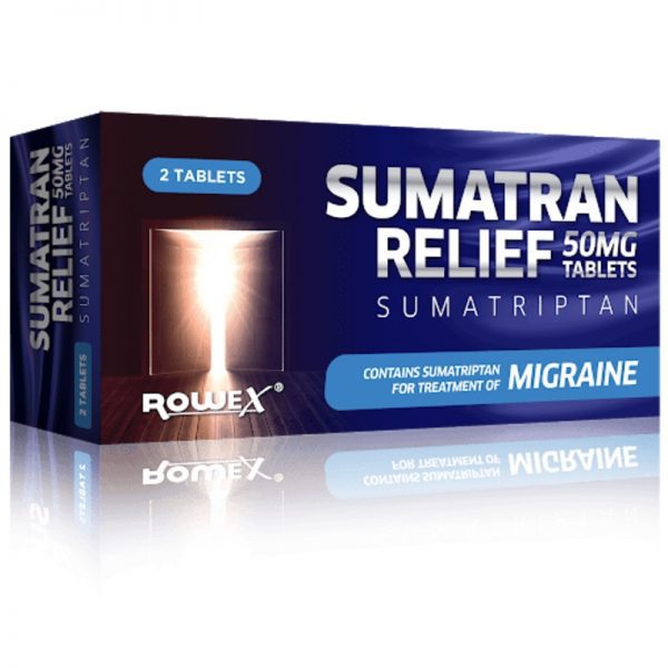 Sumatran Relief 50mg Tablets 2 (Sumatriptan)