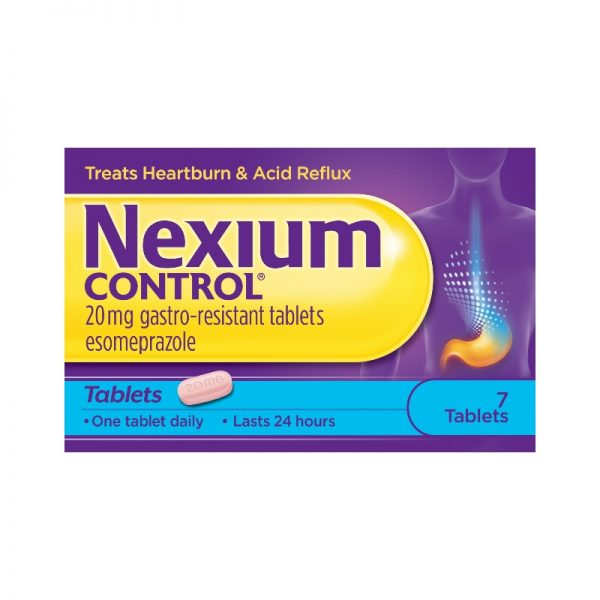 Nexium Control 20mg Gast Res Tabs 7 (Esomeprazole)