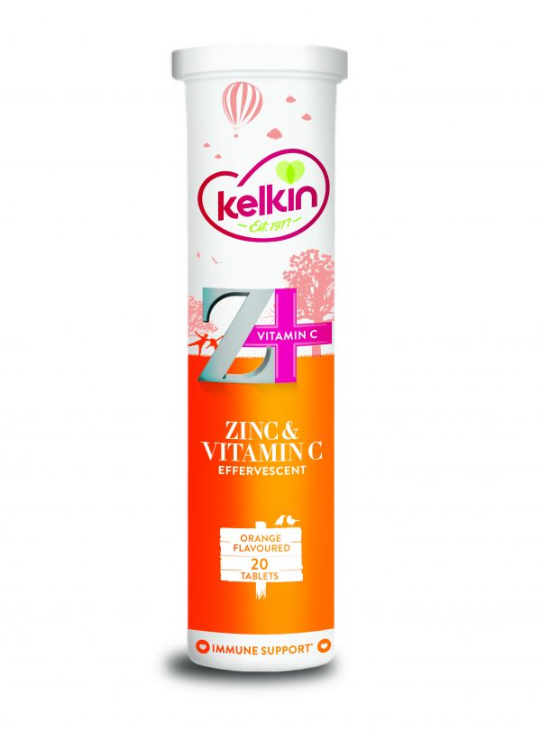 Kelkin Effervescent Zinc & Vit C Tabs 20