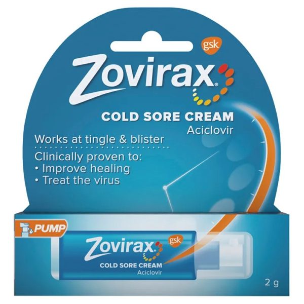 Zovirax Cold Sore 5% Cream 2g Pump (Aciclovir)