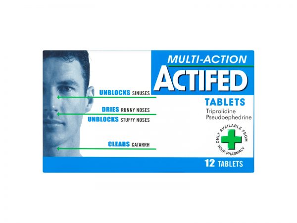 Actifed 60mg/2.5mg Tablets