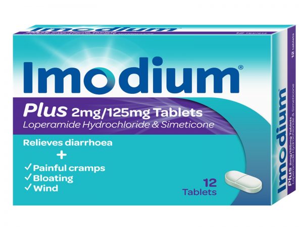 Imodium Plus 2 mg/125 mg Tablets (Loperamide/Simeticone)