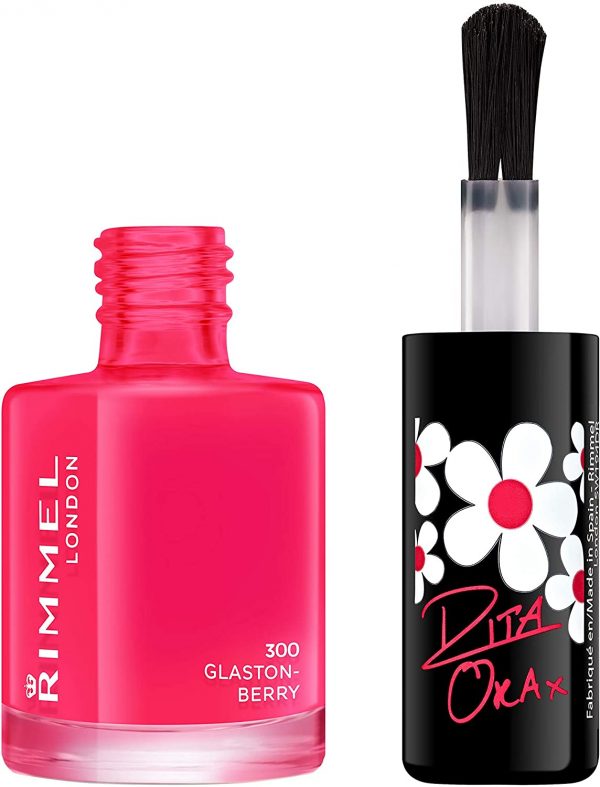 Rimmel 60 Seconds Super Shine Nail Polish By Rita Ora Glaston-Berry 300