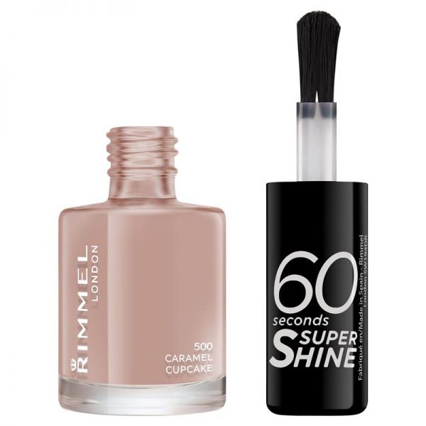 Rimmel 60 Seconds Super Shine Nail Polish Caramel Cupcake 500