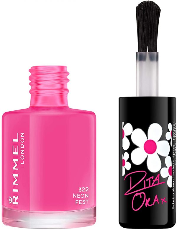 Rimmel 60 Seconds Super Shine Nail Polish By Rita Ora Neon Fest 322