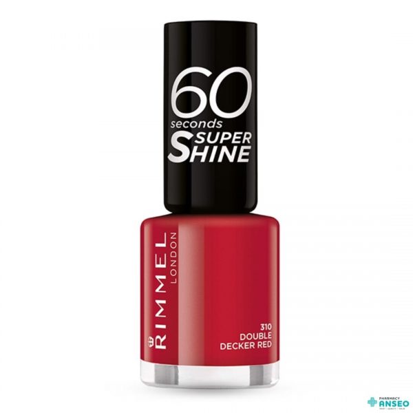 Rimmel 60 Seconds Super Shine Nail Polish Double Decker Red 310