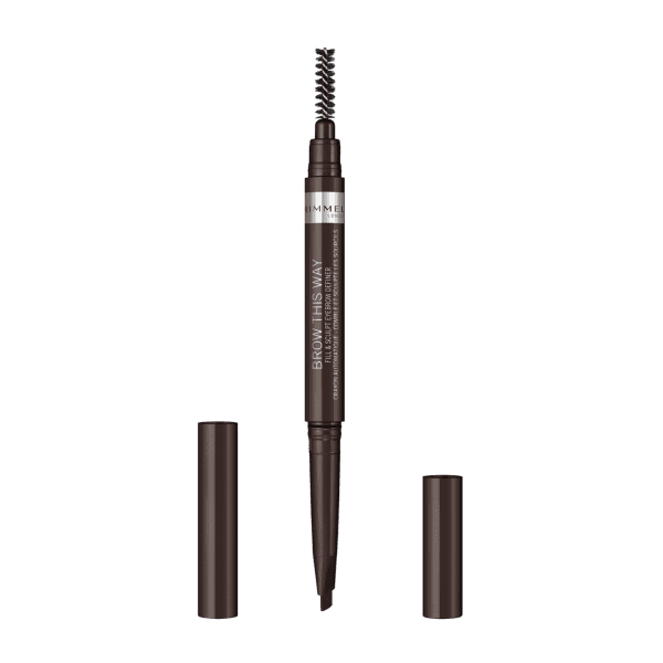 Rimmel Brow This Way 2-In-1 Filler & Fixer Eyebrow Definer Dark Brown 003