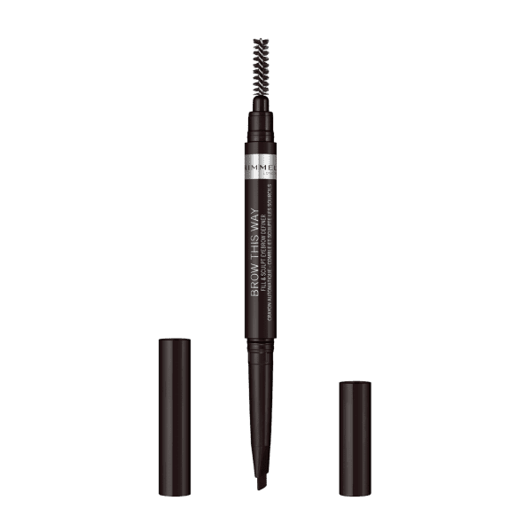 Rimmel Brow This Way 2-In-1 Filler & Fixer Eyebrow Definer Soft Black