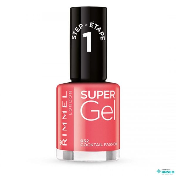 Rimmel Super Gel Nail Polish Cocktail Passion 032