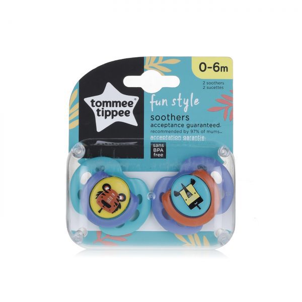 Tommee Tippee 0-6 Months Fun Style Soothers