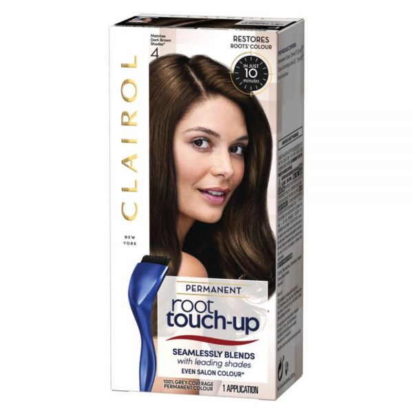 Clairol Root Touch-Up Permanent Hair Dye 4 Dark Brown 30ml