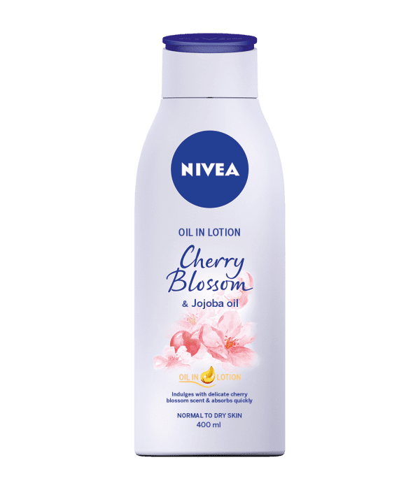 Nivea Body Oil In Lotion Cherry Blossom & Jojoba Oil 400ml Pump