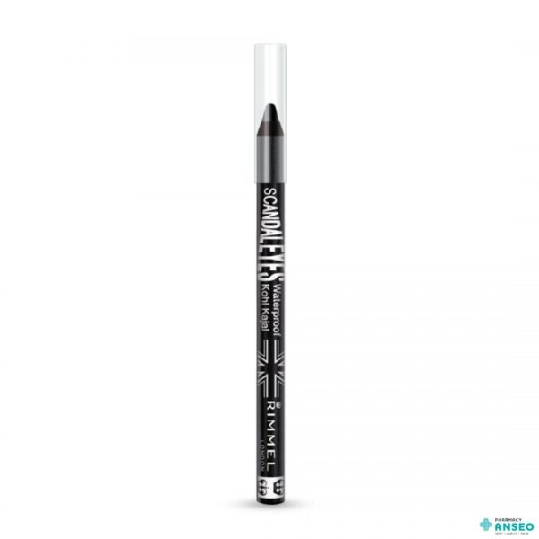 Rimmel Scandaleyes Waterproof Kohl Kajal Eyeliner Black 001