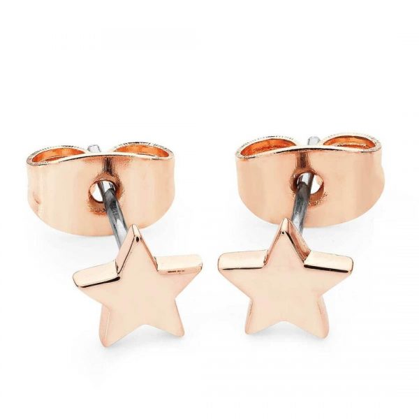 Tipperary Crystal Star Mini Stud Earrings Rose Gold