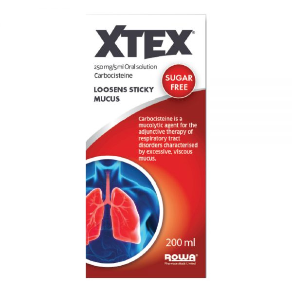 Xtex Oral Solution 200ml (Carbocisteine)