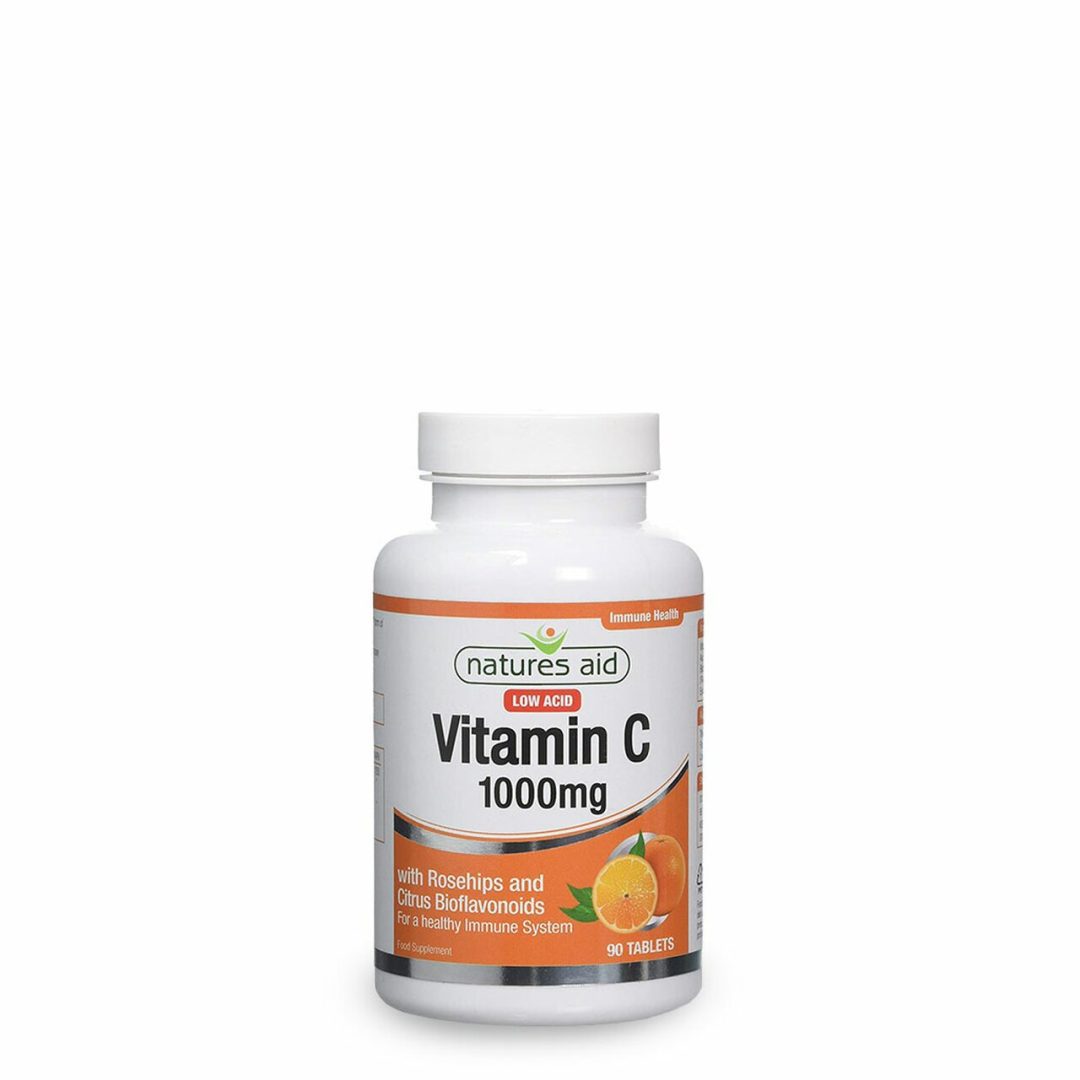 Natures Aid Vitamin C 1000mg Low Acid 90 Tablets Pharmacy Anseo Ireland