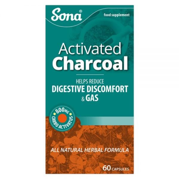 Sona Activated Charcoal 200mg Capsules