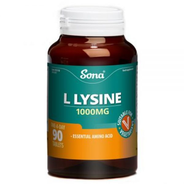 Sona L Lysine 1000mg 90 Tablets