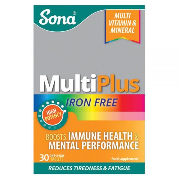 Sona Multiplus Iron Free 30 Tablets