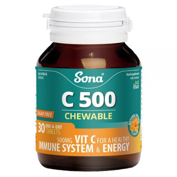 Sona Vitamin C 500mg Chewable Tablets