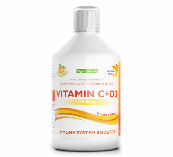 Swedish Nutra Vitamin C & Vitamin D3 500ml