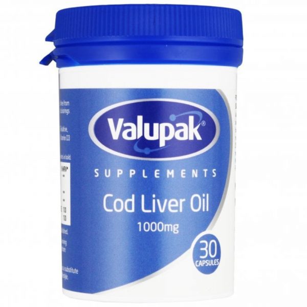 Valupak Cod Liver Oil 1000Mg 30 Capsules