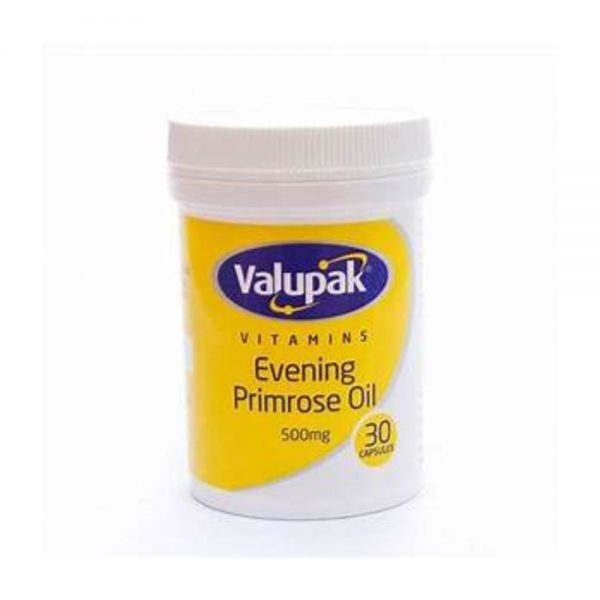 Valupak Evening Primrose Oil 500mg 30 Capsules