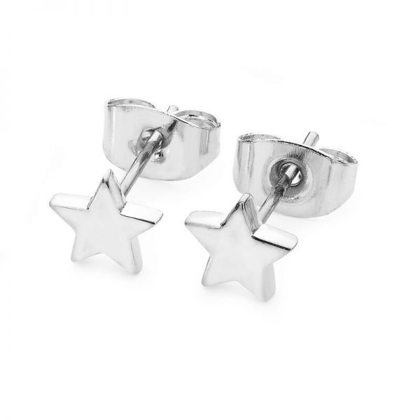 Tipperary Crystal Star Mini Stud Earrings Silver