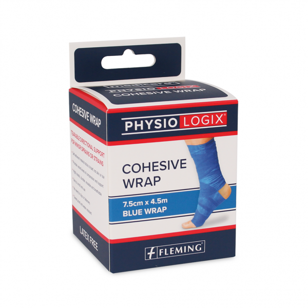 Physiologix Cohesive Wrap Blue 7.5cm X 4.5cm