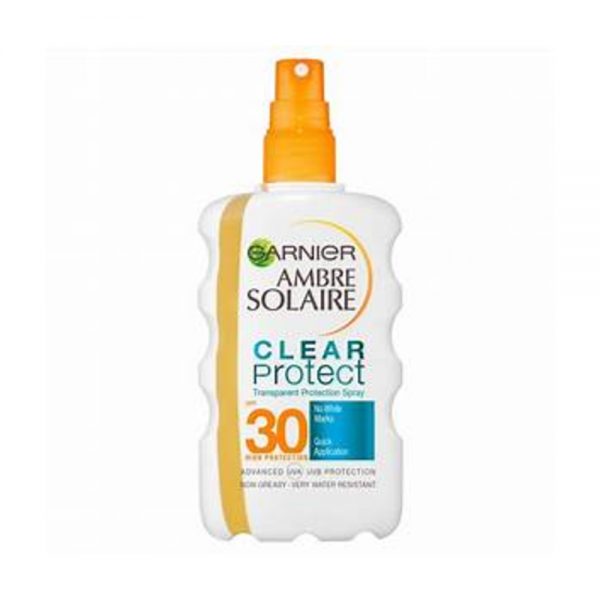 Garnier Ambre Solaire Clear Protect Sun Cream Spray SPF30 200ml