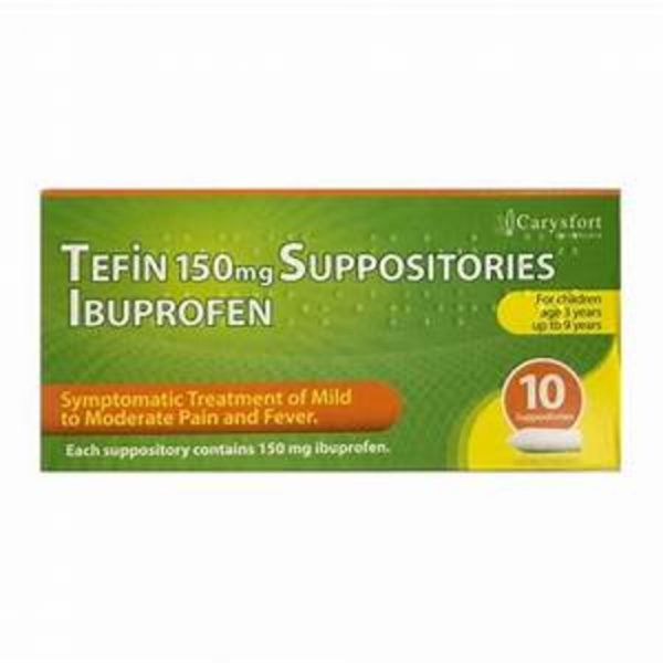 Tefin 150mg Suppositories Ibuprofen