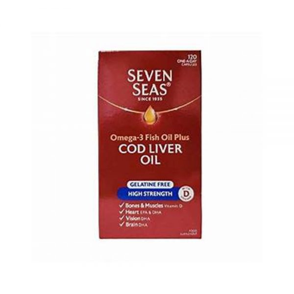 Seven Seas Cod Liver Oil High Strength Capsules Gelatine Free