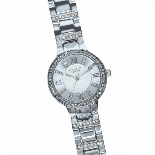 Tipperary Crystal Continuance Silver Watch