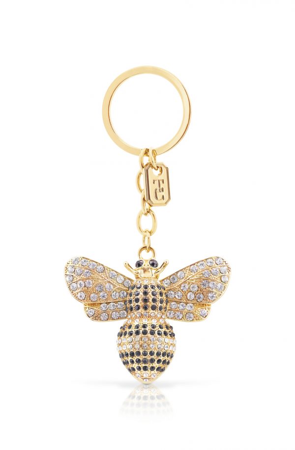 Tipperary Crystal Gold Bee Keyring