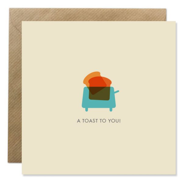 Bold Bunny A Toast To You Card