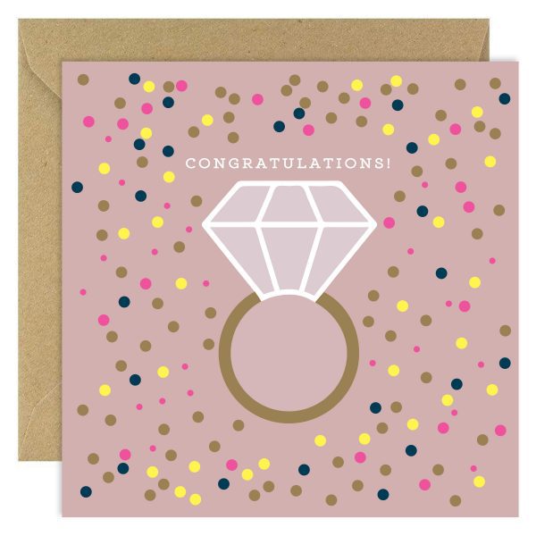 Bold Bunny Congratulations Ring Card